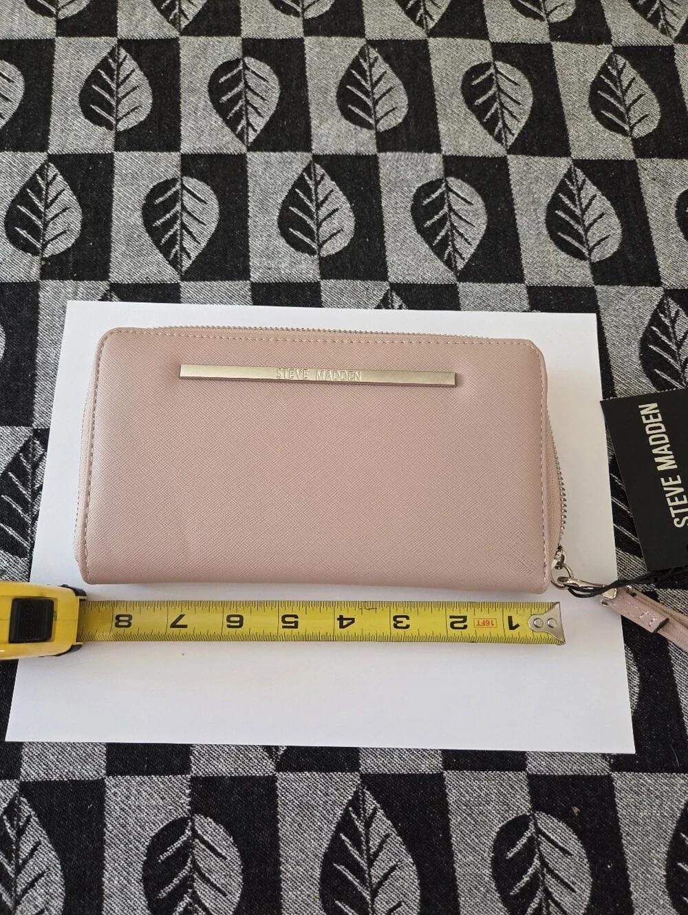 Beige Steve Madden Wristlet Wallet - Modern Style